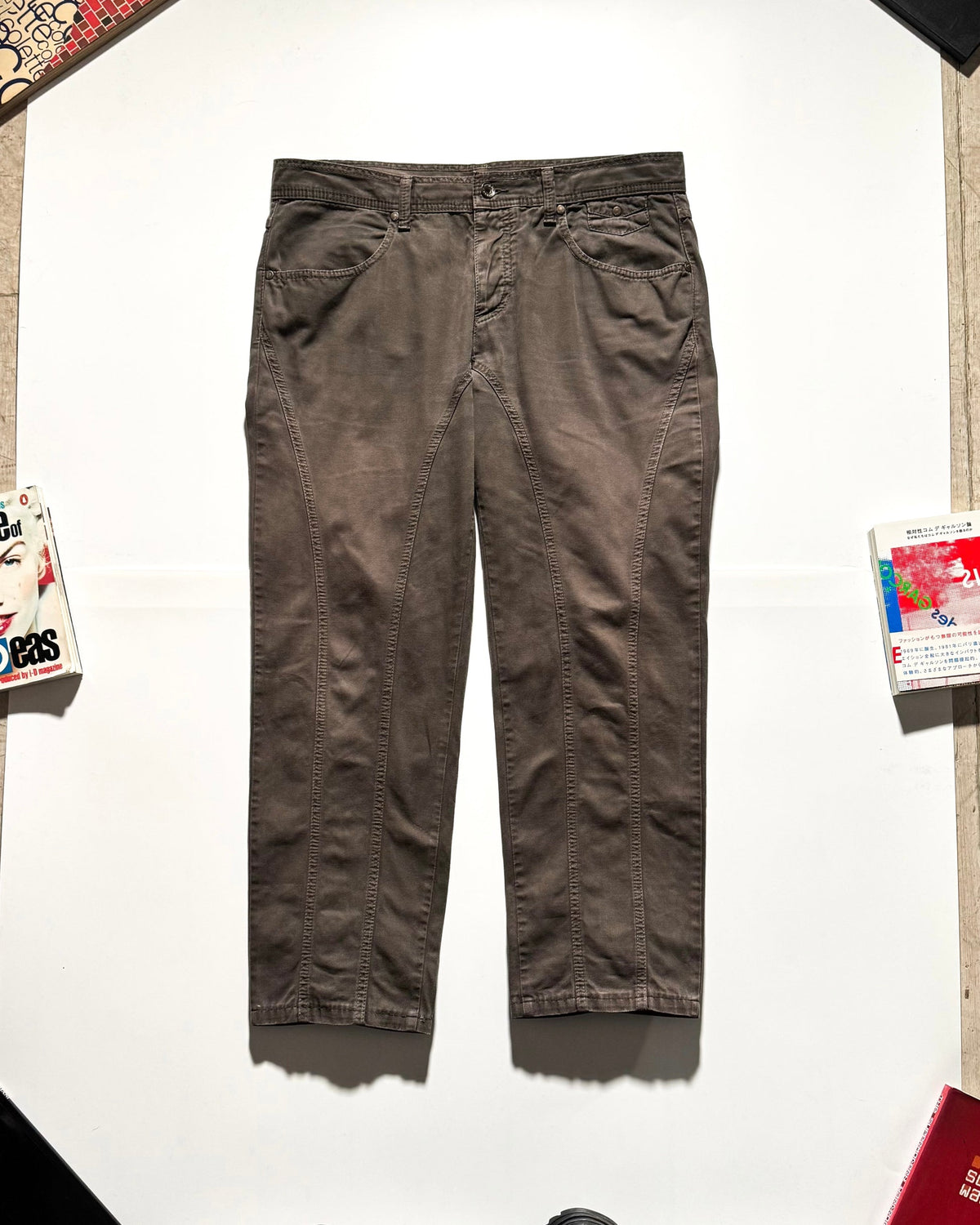 2000s Panelled Khaki Trousers (32~34S)
