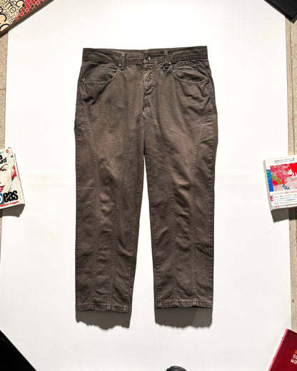 2000s Panelled Khaki Trousers (32~34S)