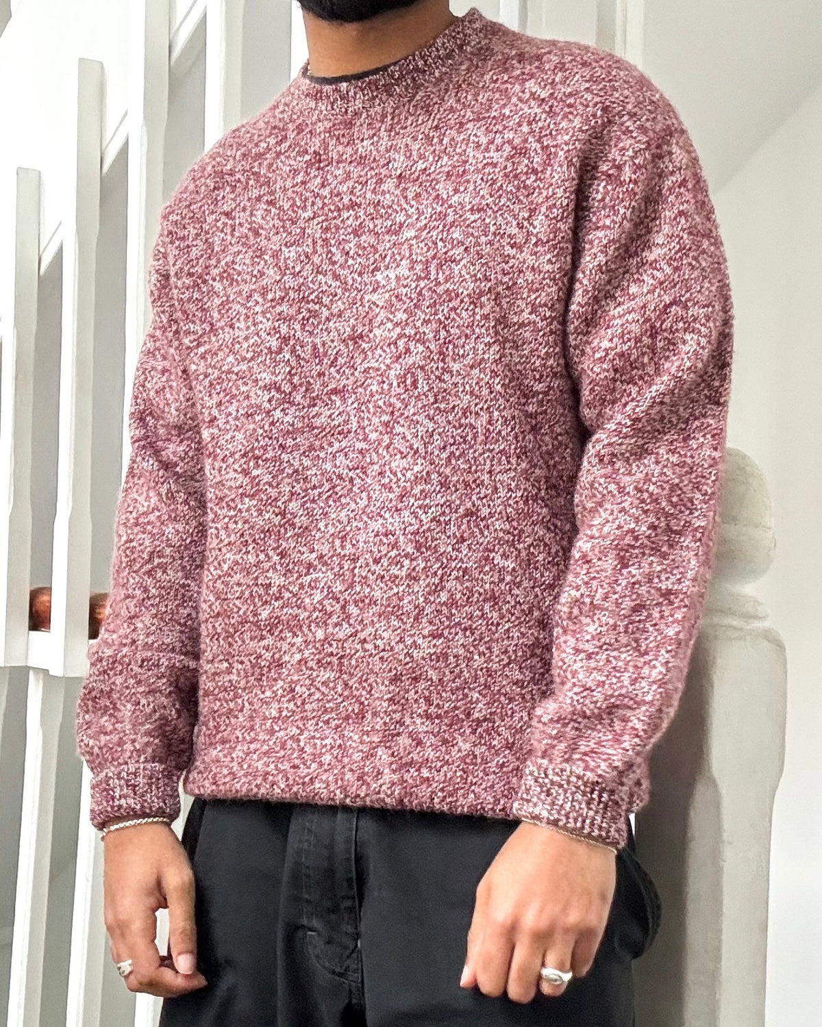 1994 Heather Red Knit Jumper (~M~)