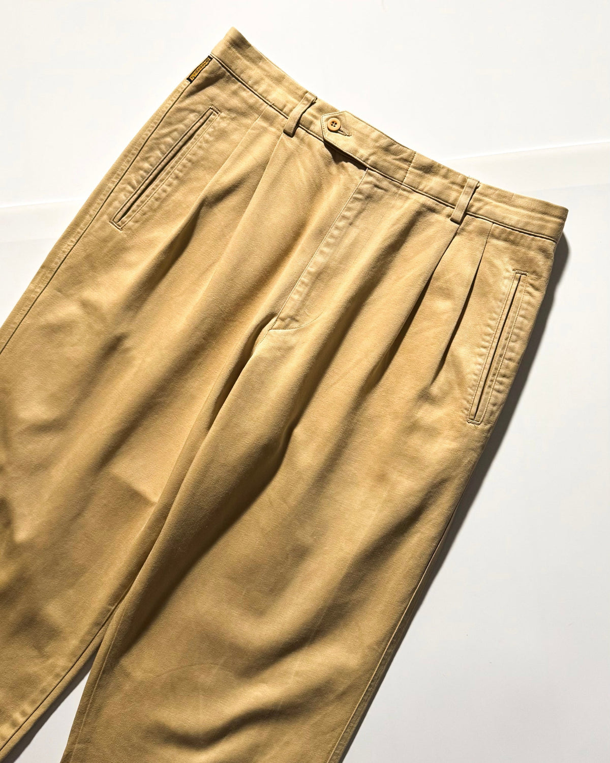 90s Beige Pleated Pants (34~36)