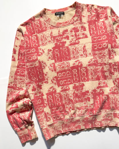 2007 Cream / Dusty Pink Speaker Print Jumper (~M~)