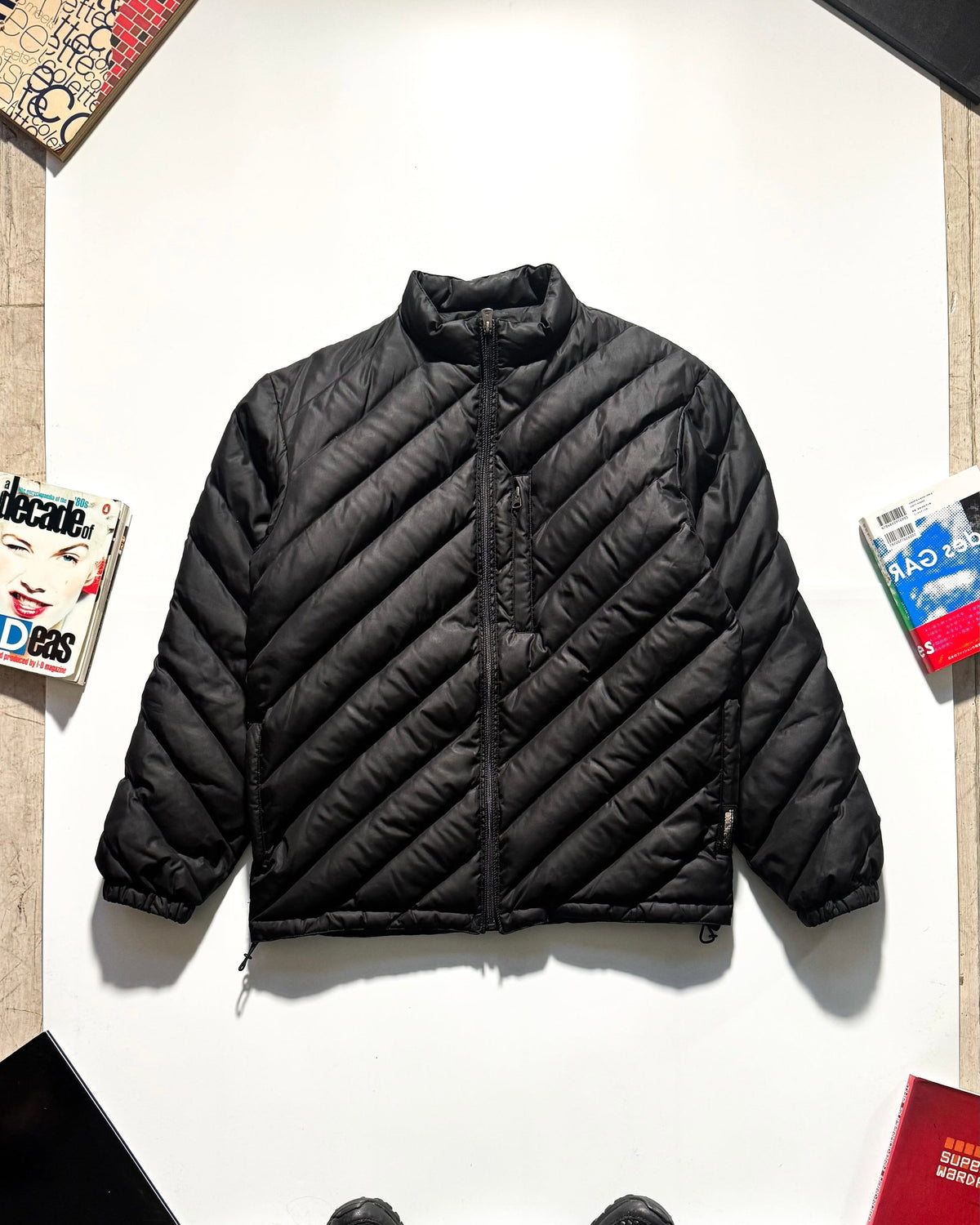 2001 Diagonal Baffle Puffer Jackey (M~L)