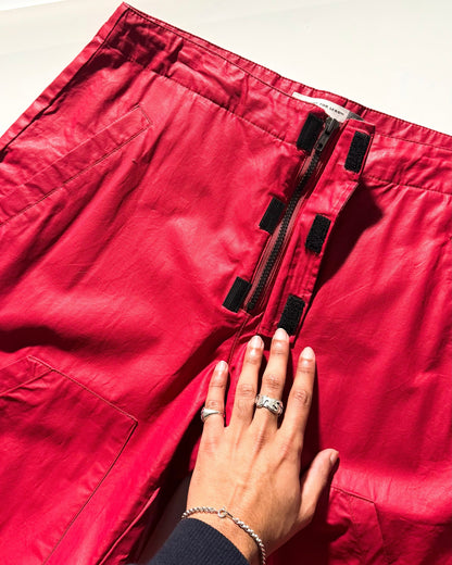 Early 2000s Equipment For Legs Coated Multi Pocket Trousers (32~34)