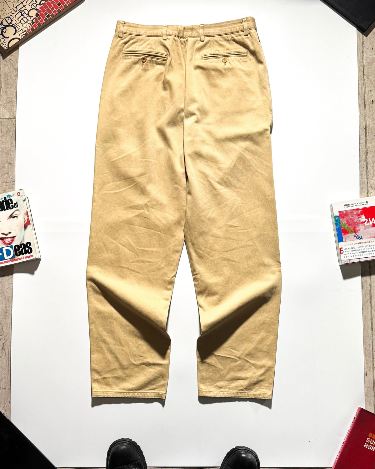 90s Beige Pleated Pants (34~36)