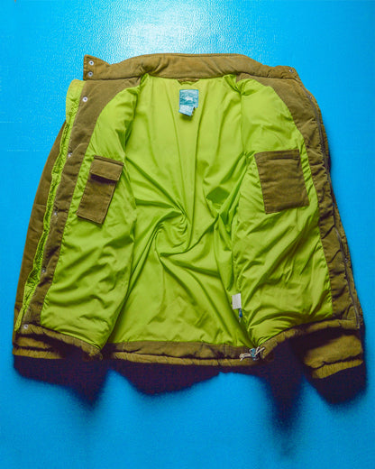 Brown Corduroy Puffer Jacket (M)